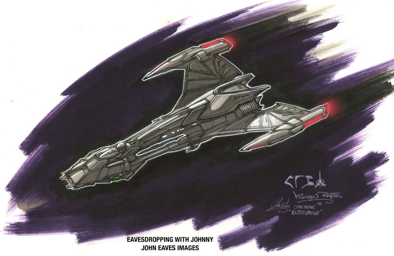 Starship concept art sketch