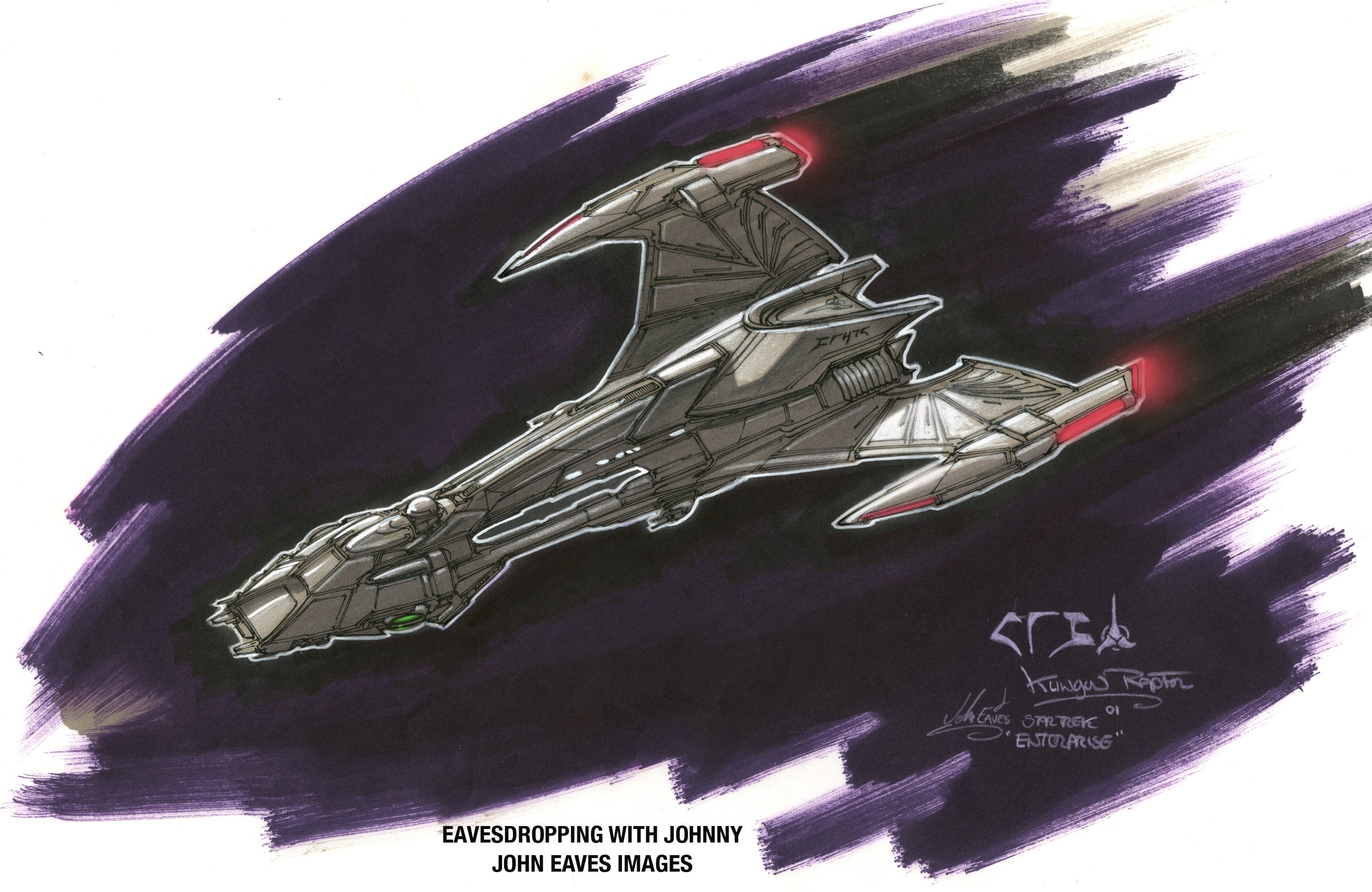 Starship concept art sketch