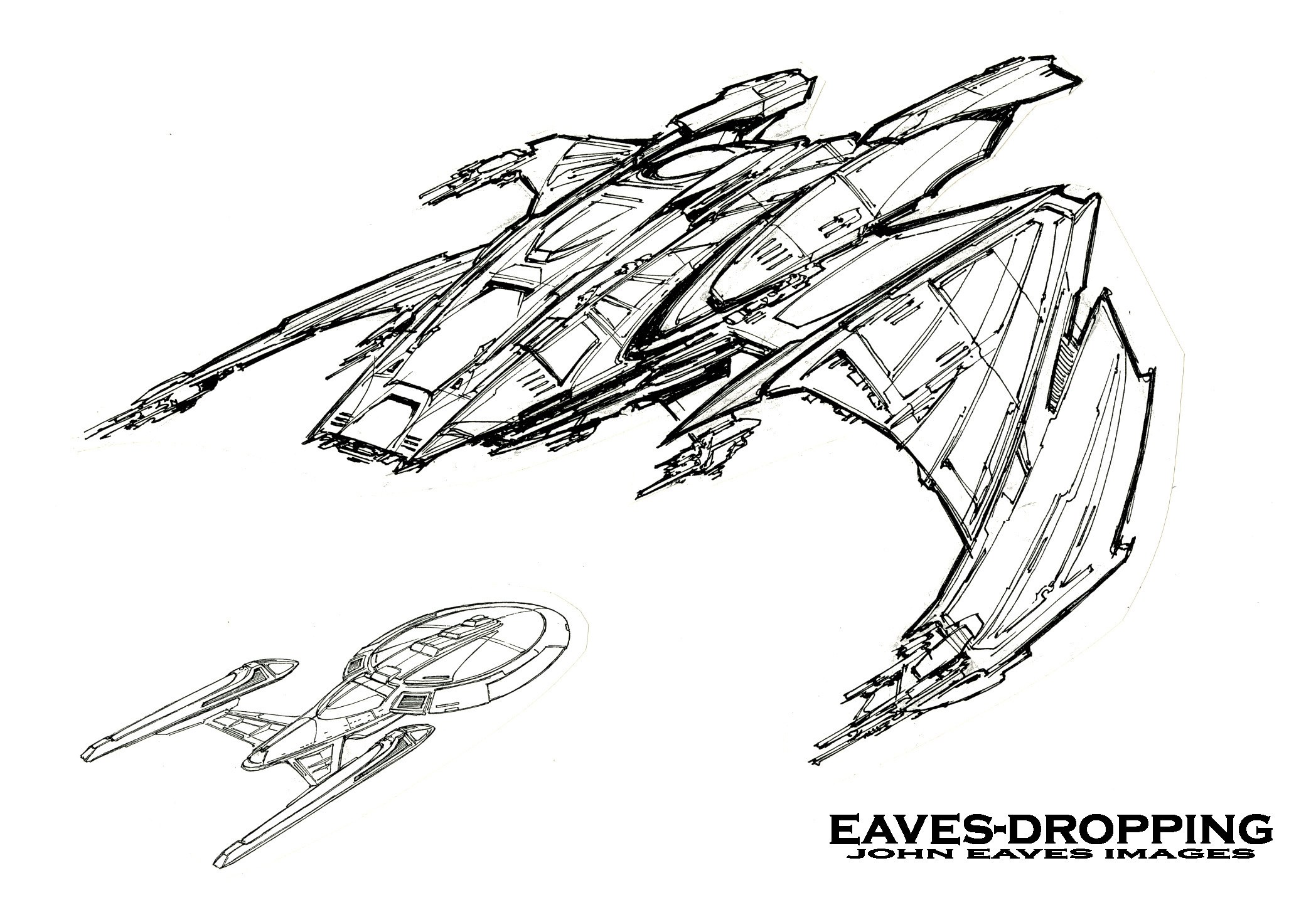 Starship concept sketches