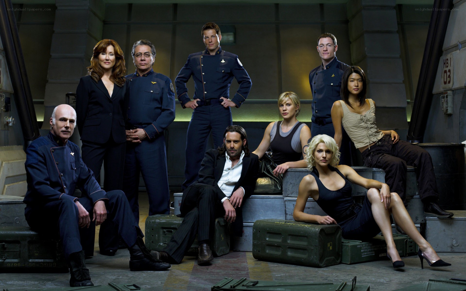 Starship crew group portrait
