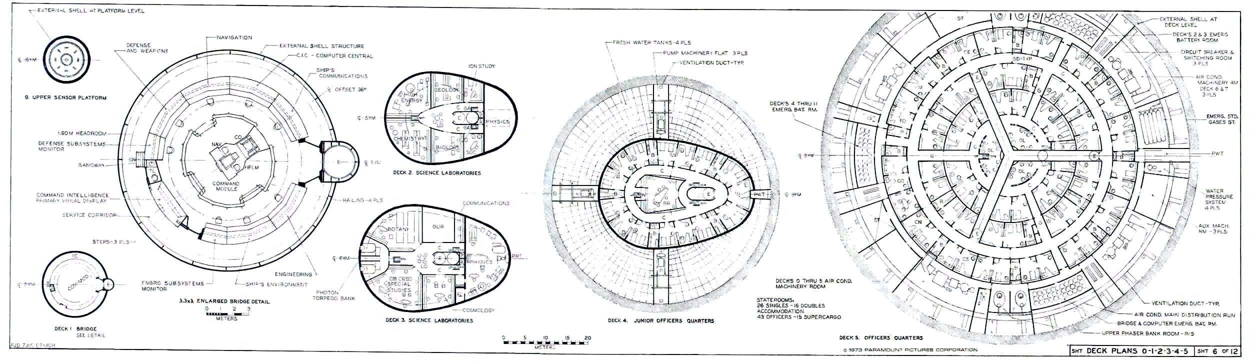 Starship deck plans schematic