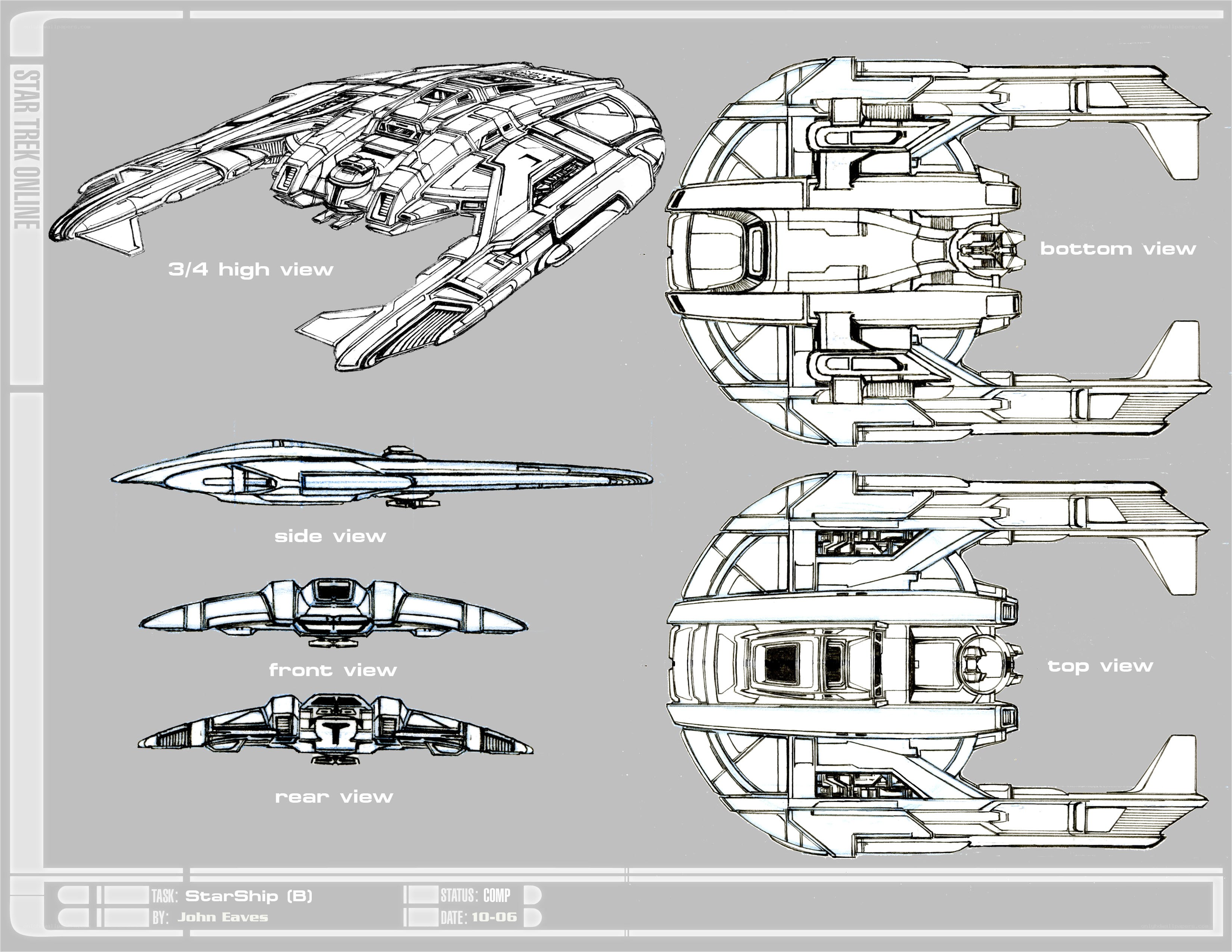 Starship design blueprint