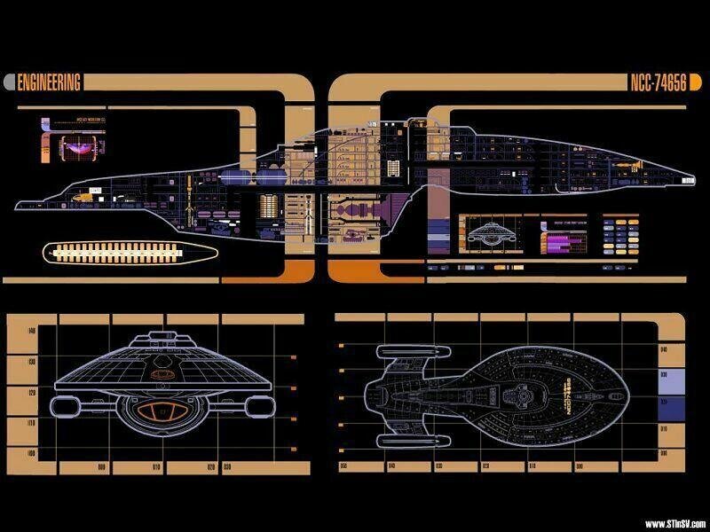 Starship engineering schematics