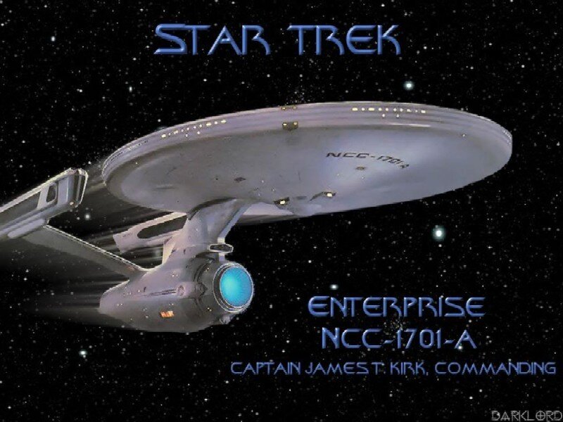 Starship Enterprise — Black, Dramatic, Night