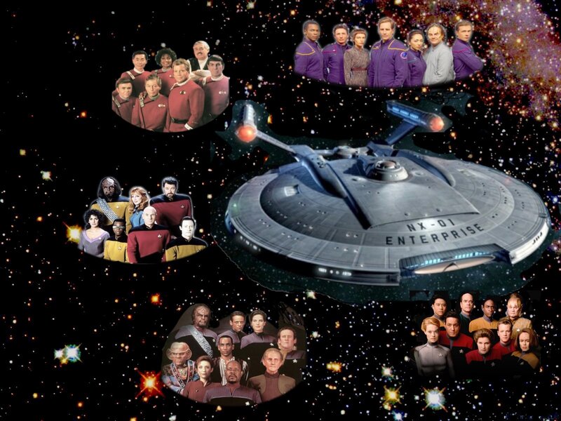 Starship Enterprise — Black, Dramatic