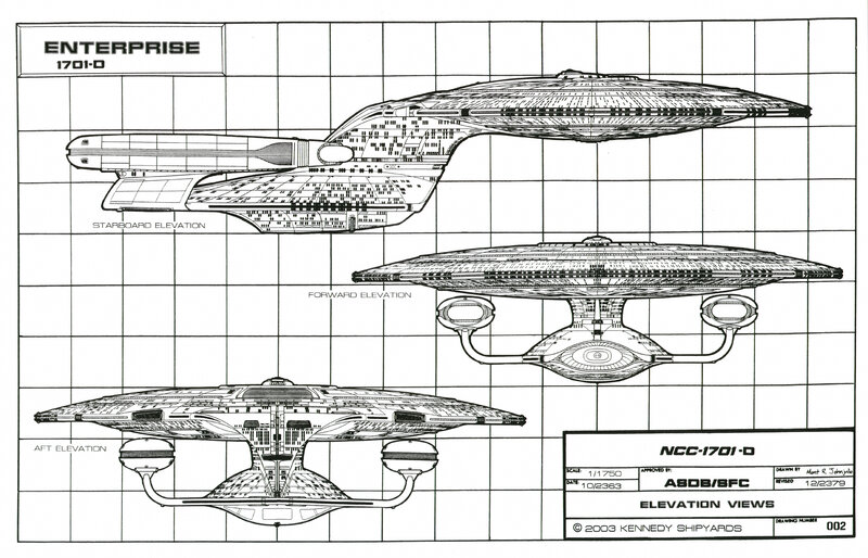 Starship Enterprise — Black, Technical
