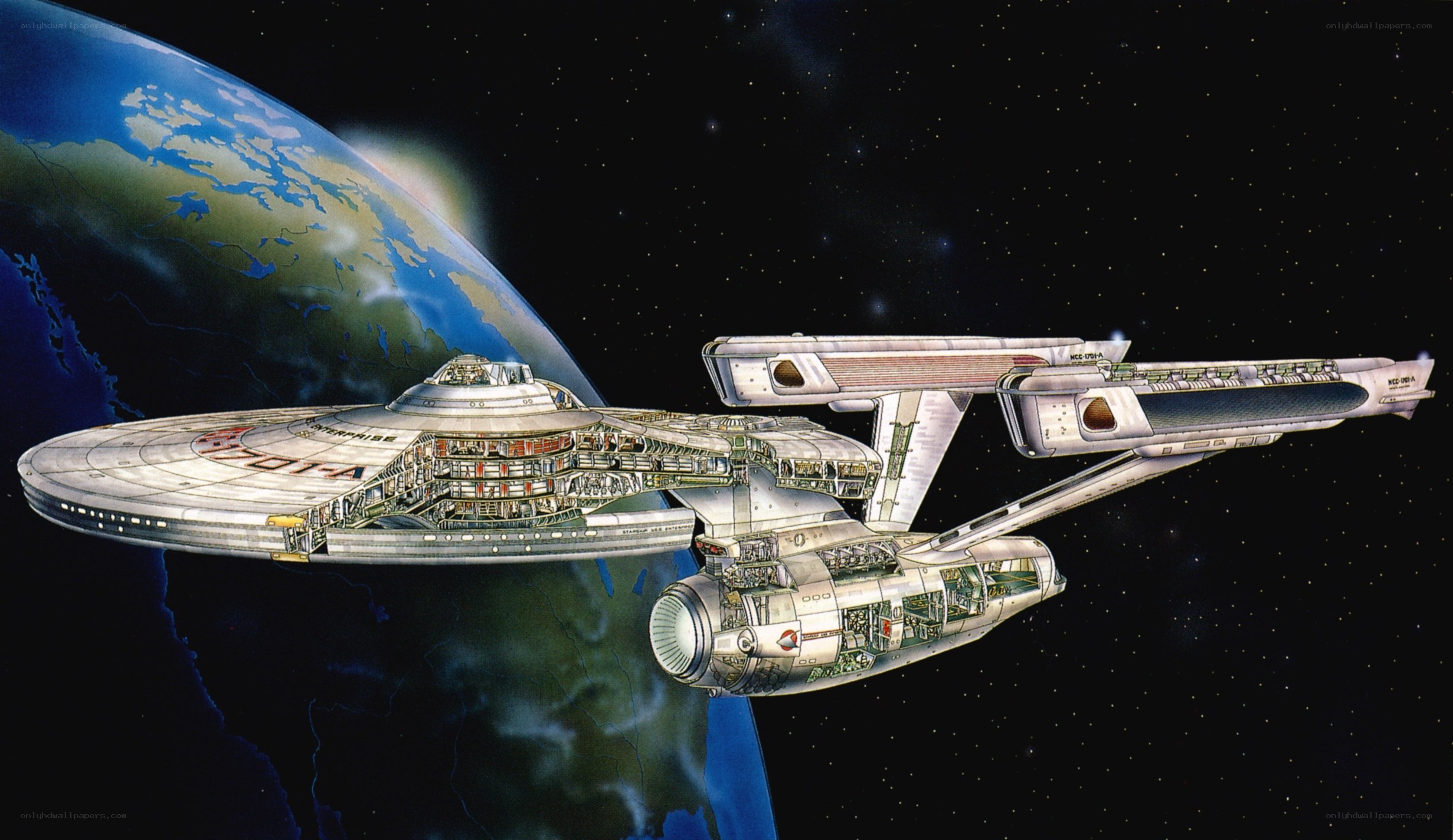 Starship Enterprise cutaway