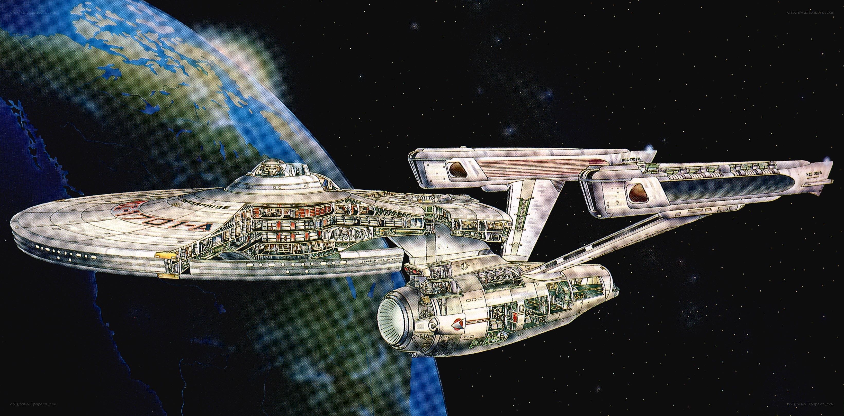Starship Enterprise cutaway