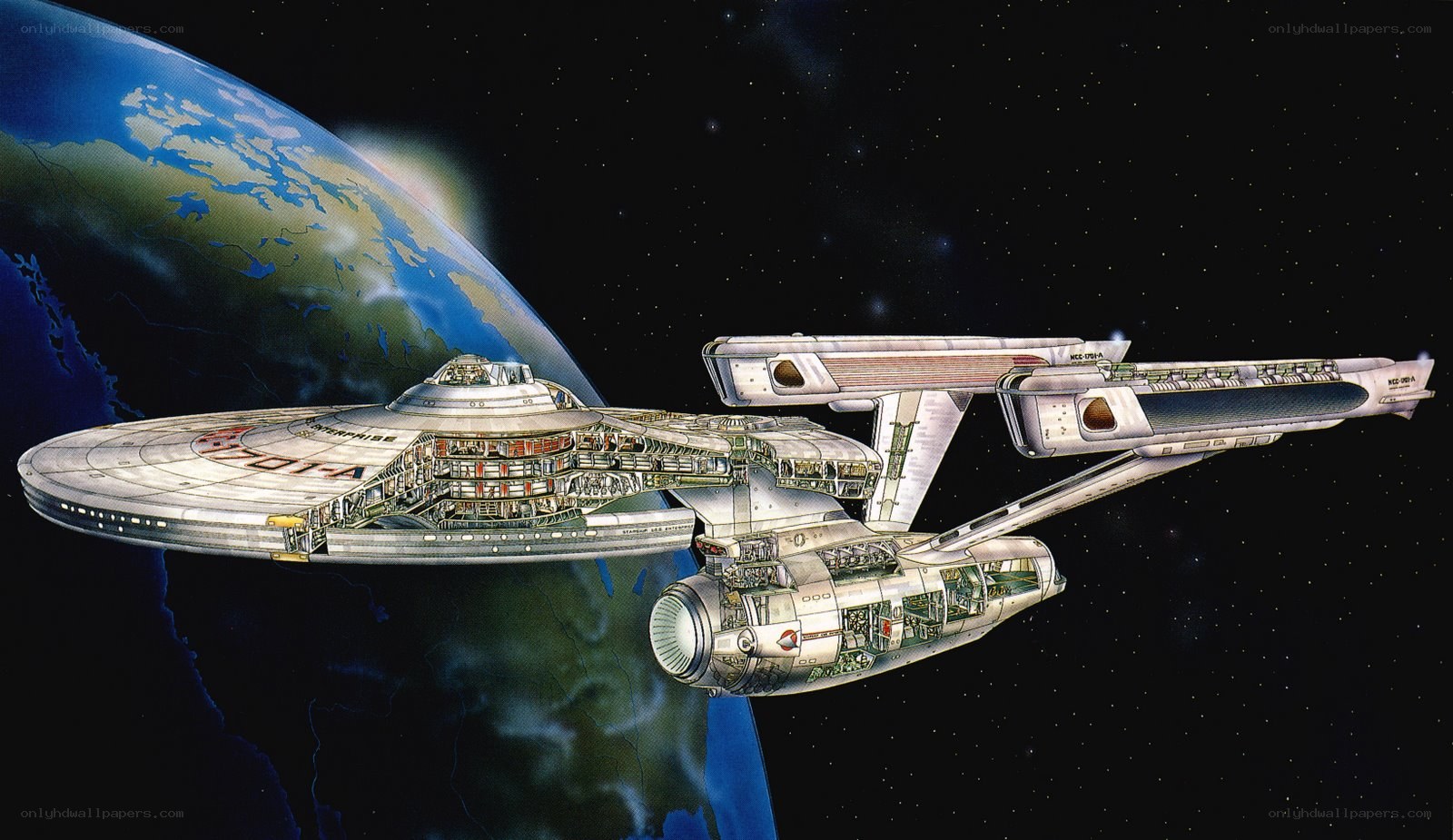 Starship Enterprise cutaway