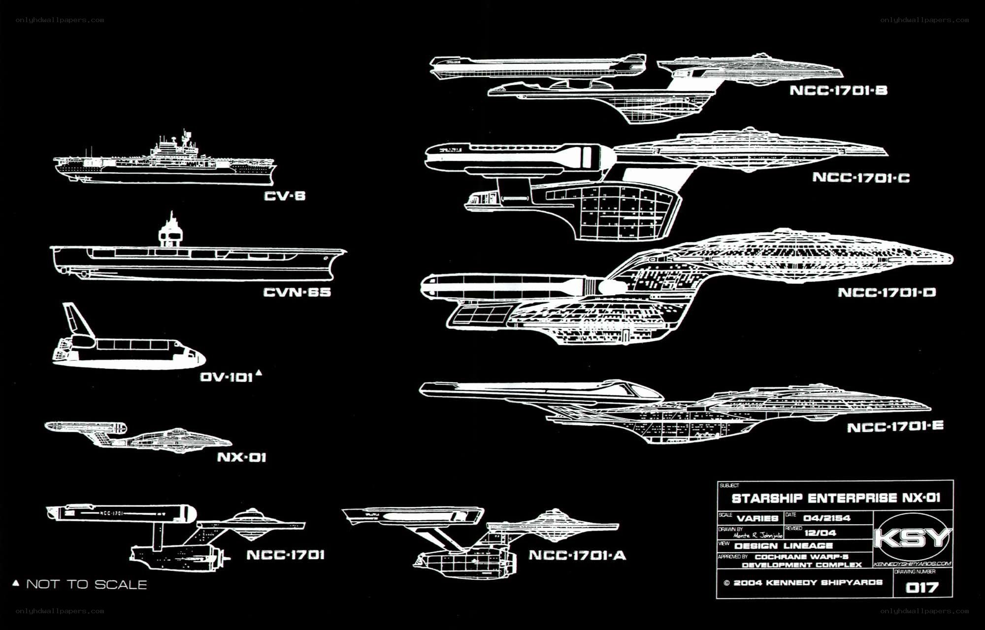 Starship Enterprise design variants