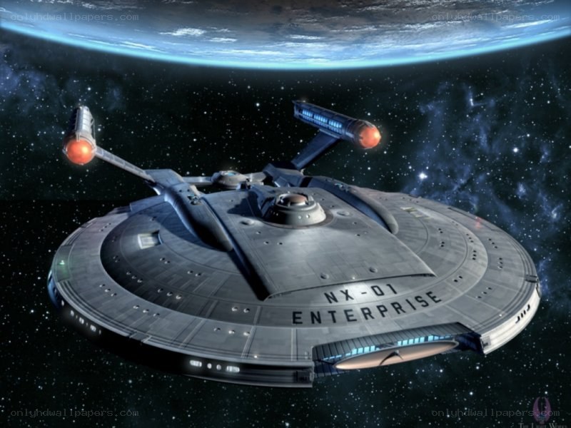 Starship Enterprise in orbit