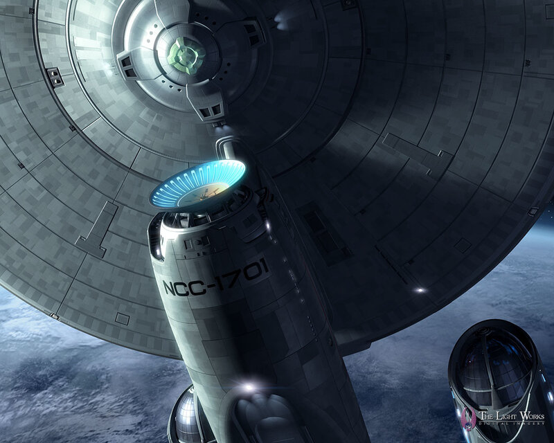 Starship Enterprise in orbit