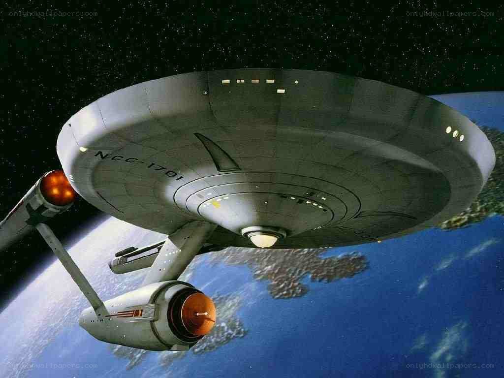 Starship Enterprise in orbit