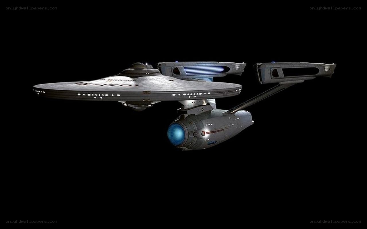 Starship Enterprise in space