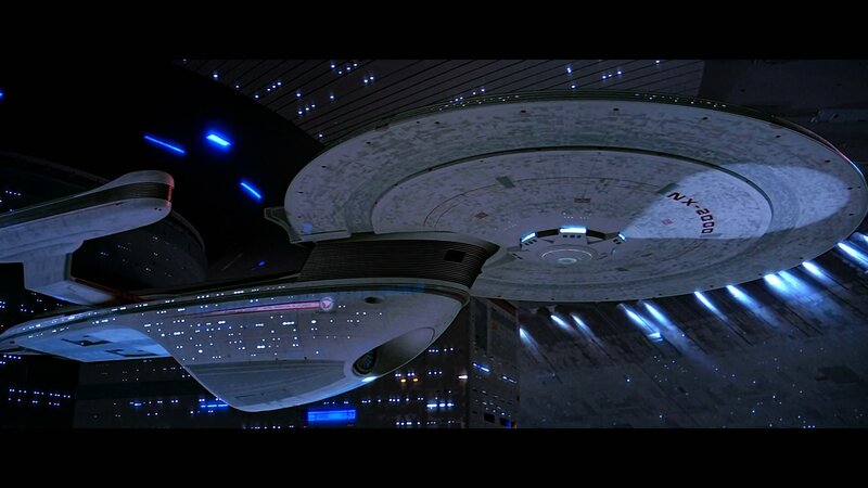 Starship Enterprise in space