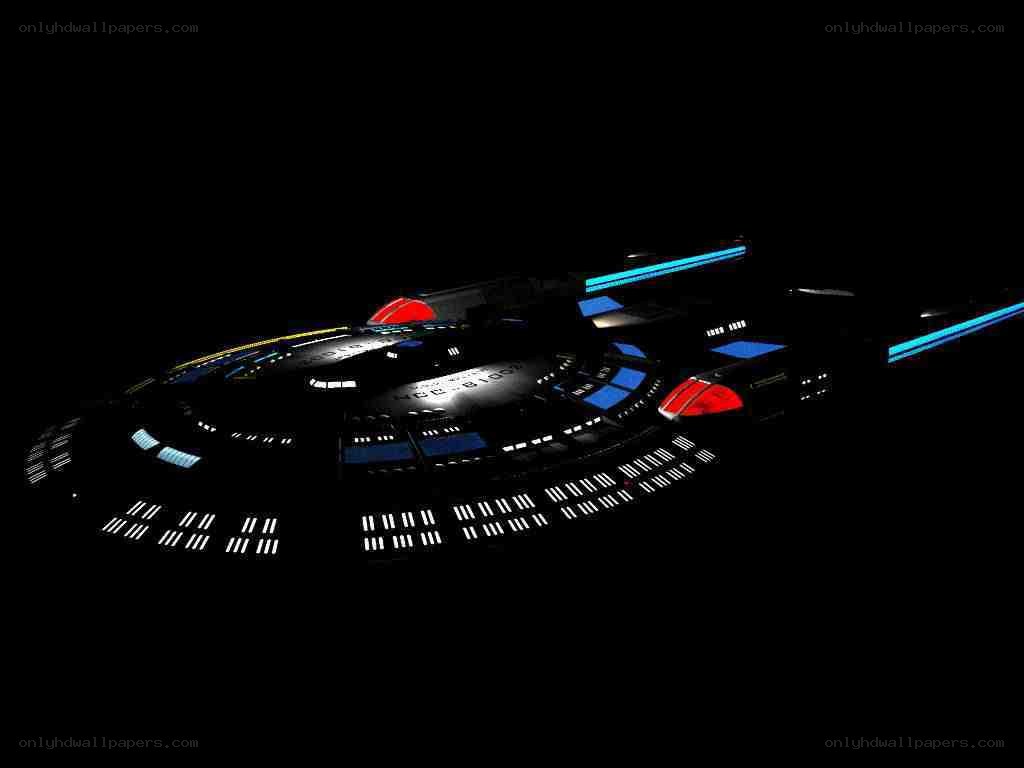 Starship Enterprise in space