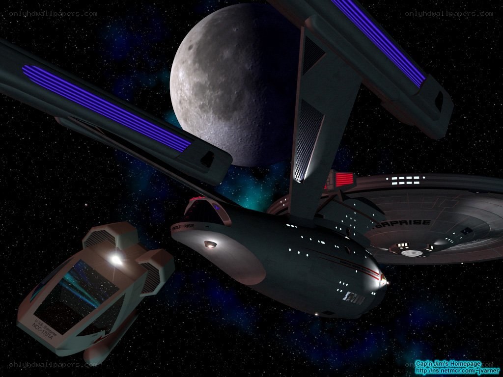 Starship Enterprise in space
