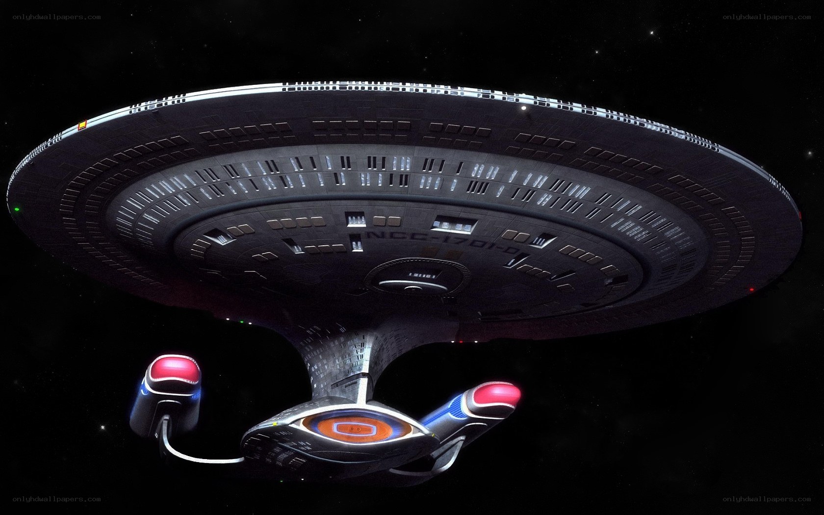 Starship Enterprise in space