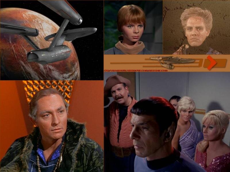 Starship Enterprise in Space — Orange