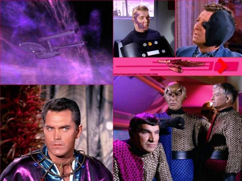 Starship Enterprise in Space — Purple, Dramatic