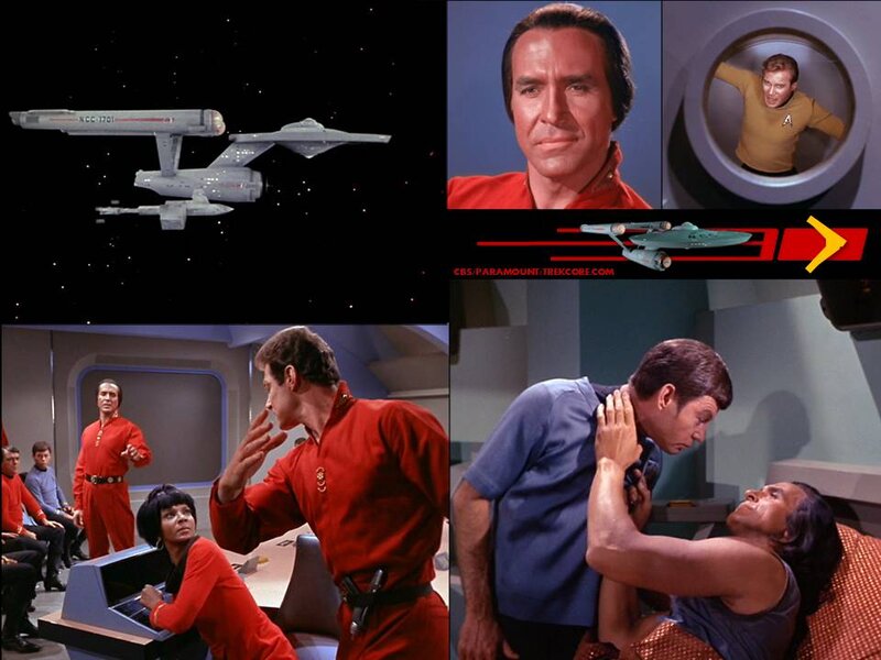 Starship Enterprise in Space — Red