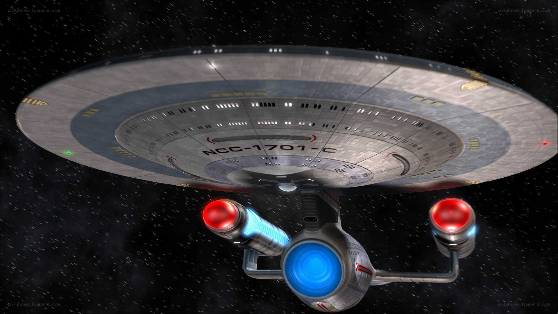 Starship Enterprise in space