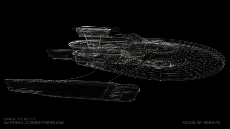 Starship Enterprise Model — Black