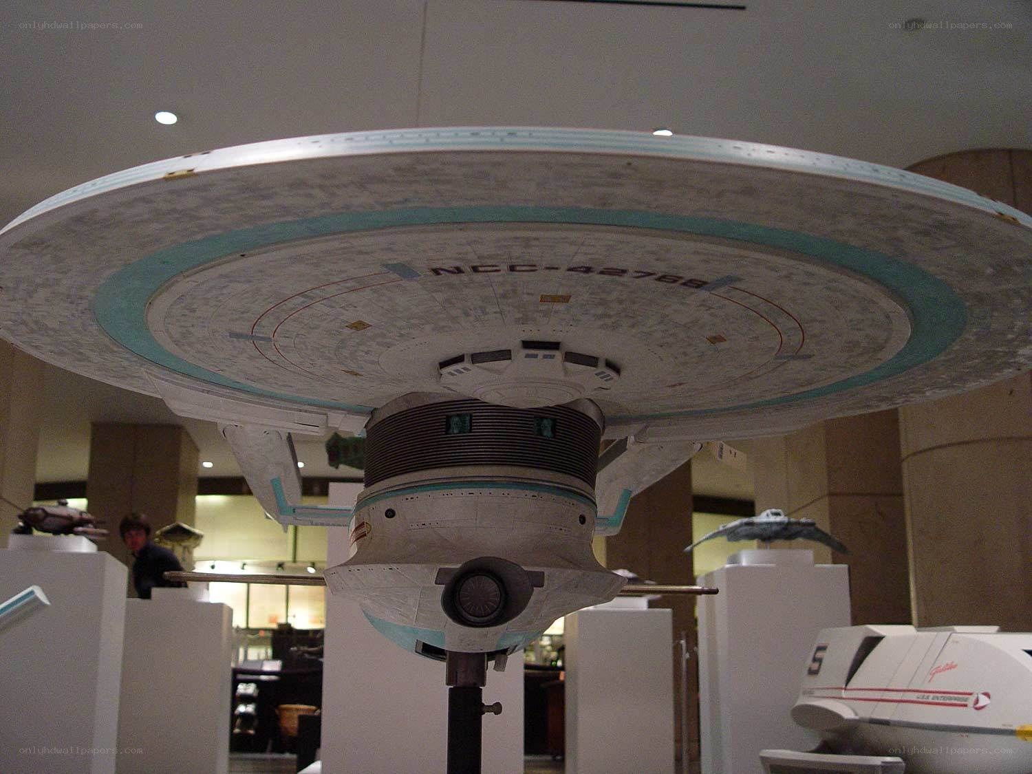 Starship Enterprise model on display