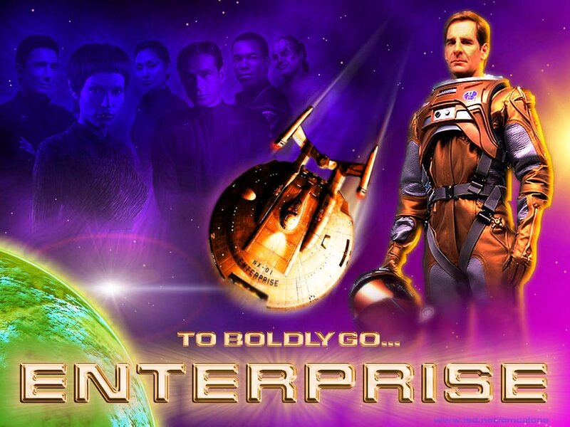 Starship Enterprise — Purple, Dramatic, Night, Digital Art