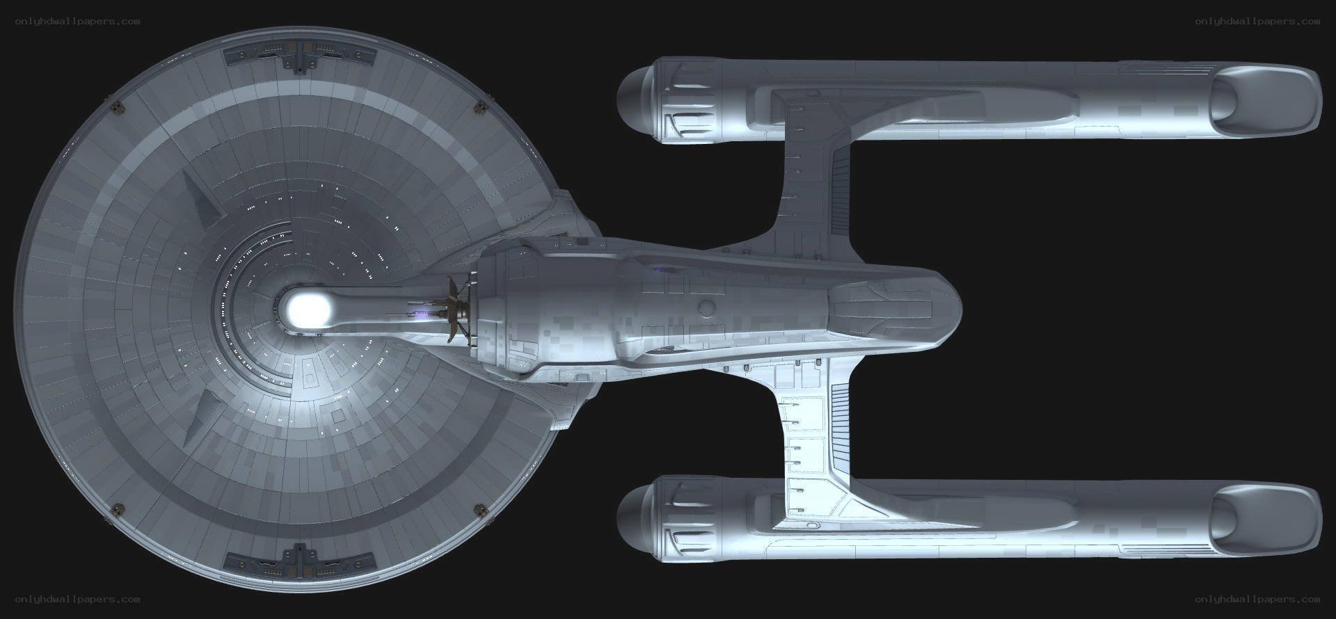 Starship Enterprise top view