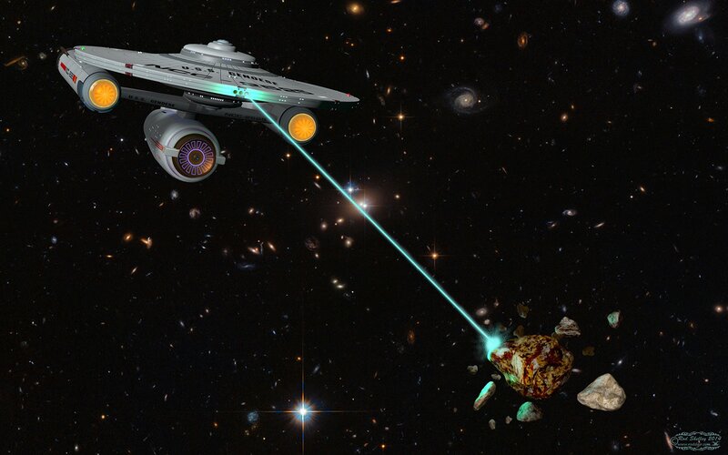 Starship Firing Beam