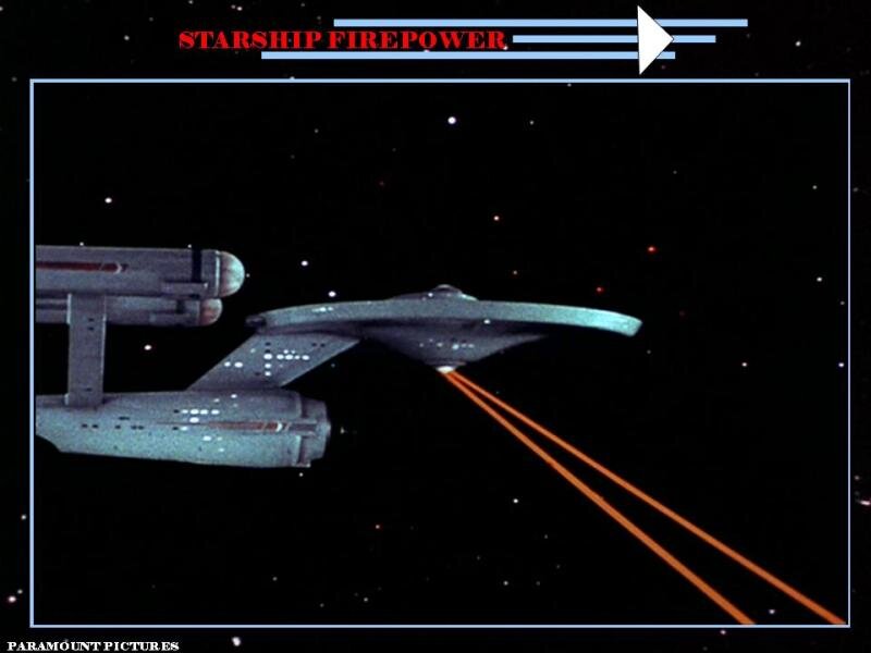 Starship Firing Lasers