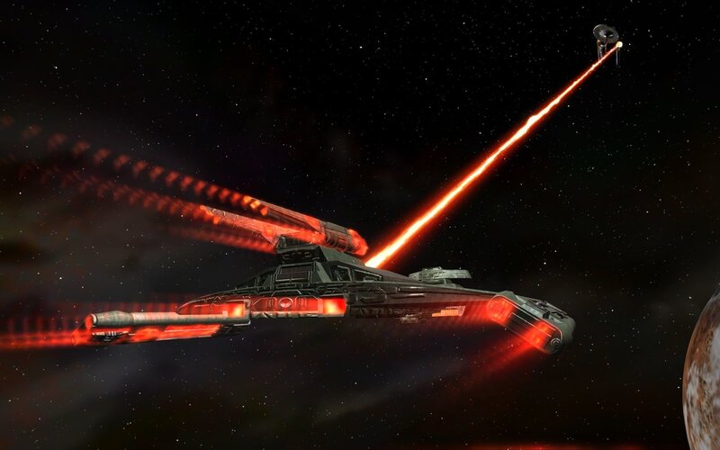 Starship Firing Weapons