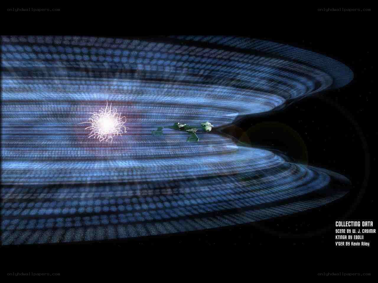 Starship in a data stream