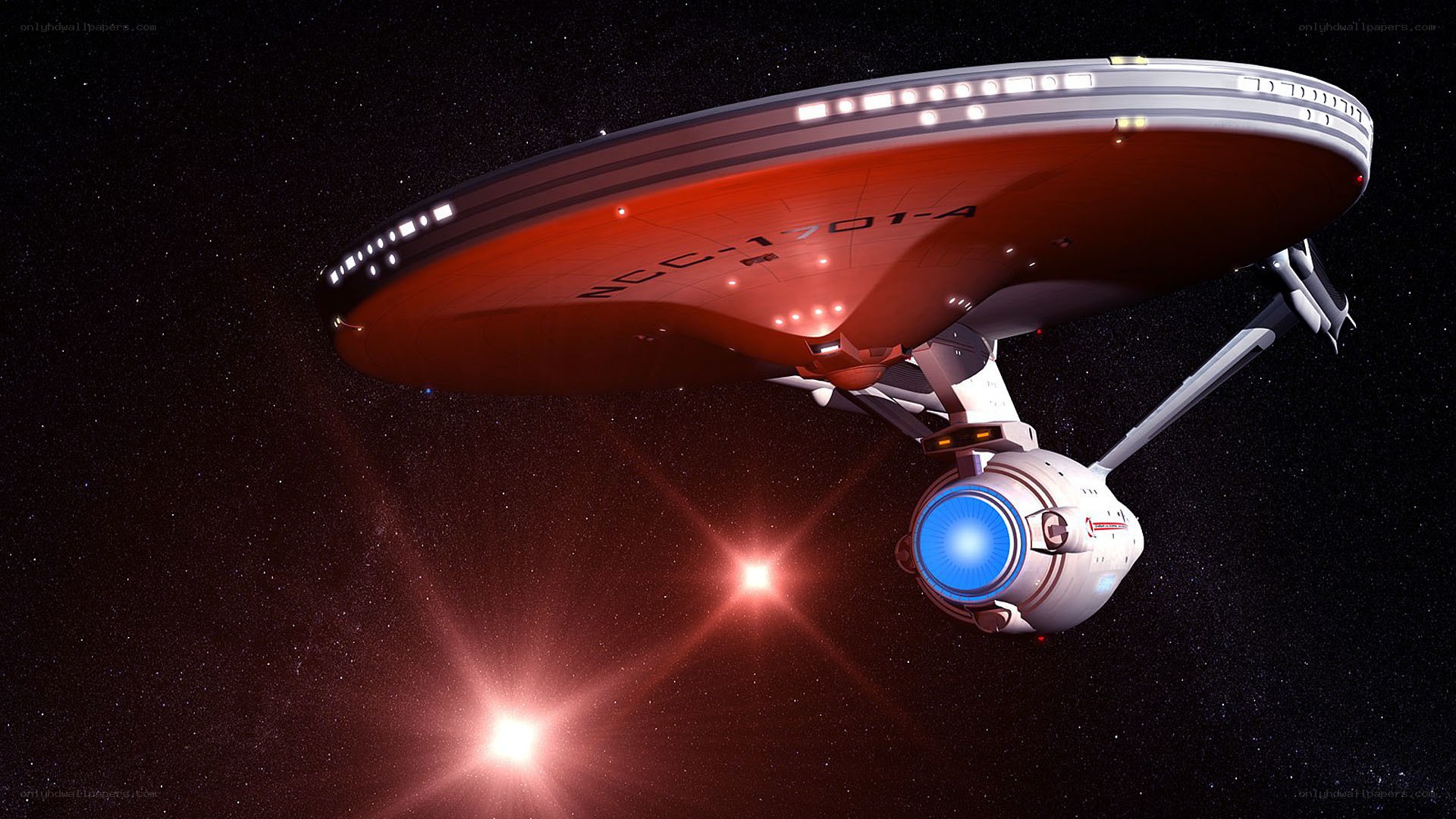 Starship in deep space