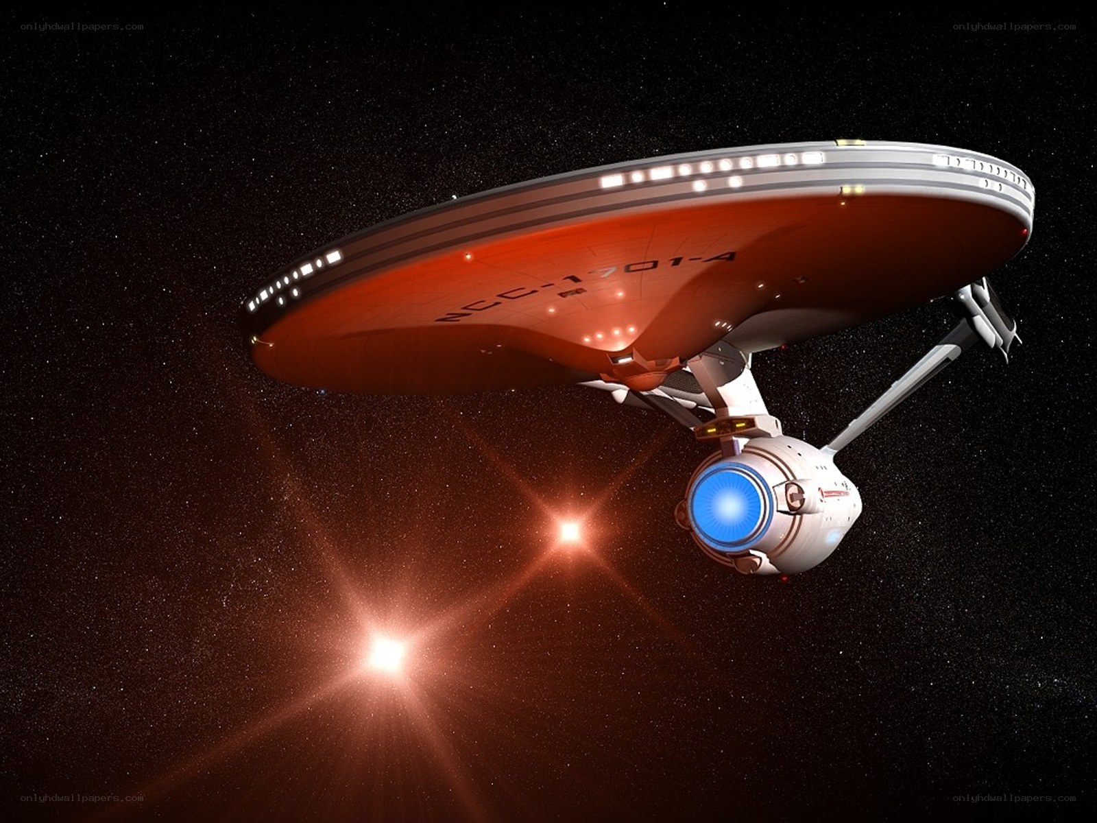 Starship in deep space
