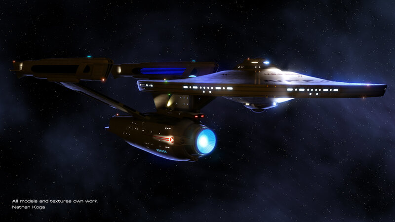 Starship in deep space