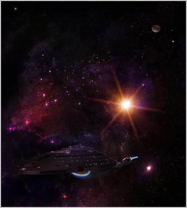 Starship in deep space