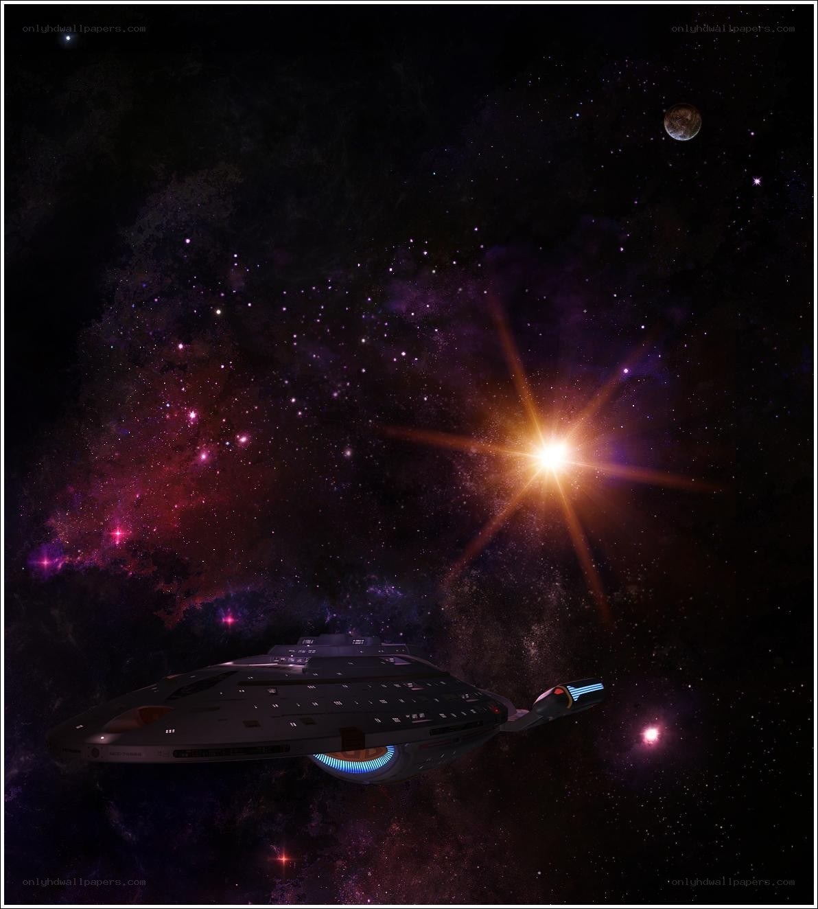 Starship in deep space