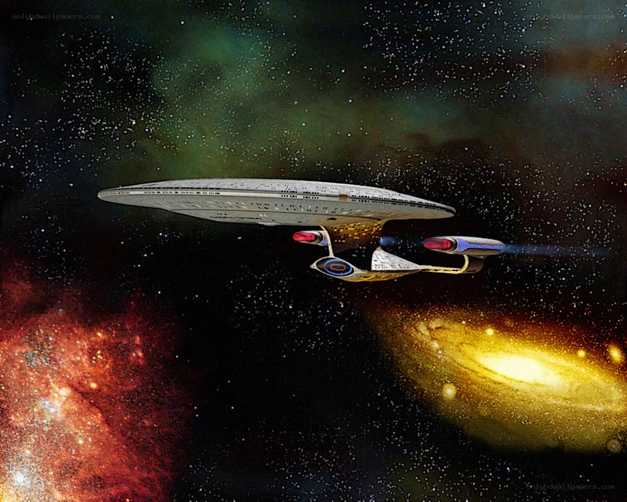 Starship in deep space