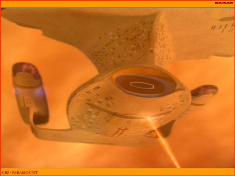 Starship in Orange Haze