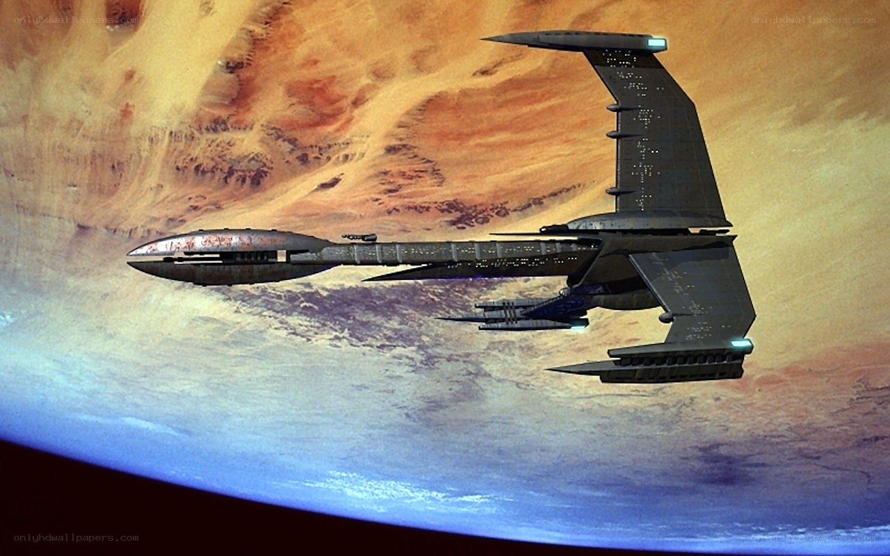 starship in orbit