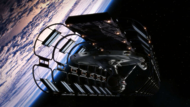 Starship in orbit around Earth