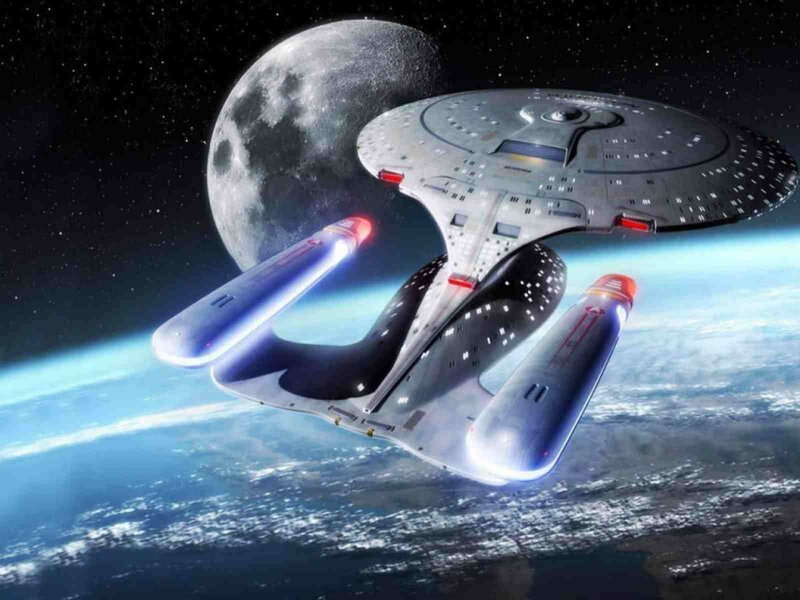 Starship in Orbit — Blue, Dramatic, Digital Art, Planet, Moon, Space, White, Gray