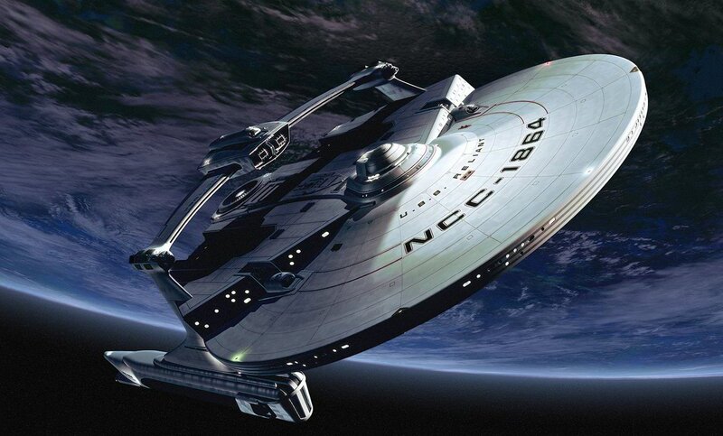 Starship in Orbit — Blue, Dramatic, Digital Art, Planet, Spacecraft