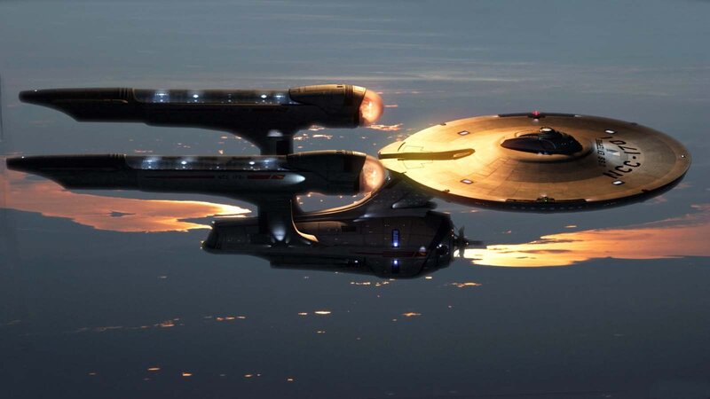 Starship in Orbit — Blue, Dramatic, Sunset, Digital Art, Planet