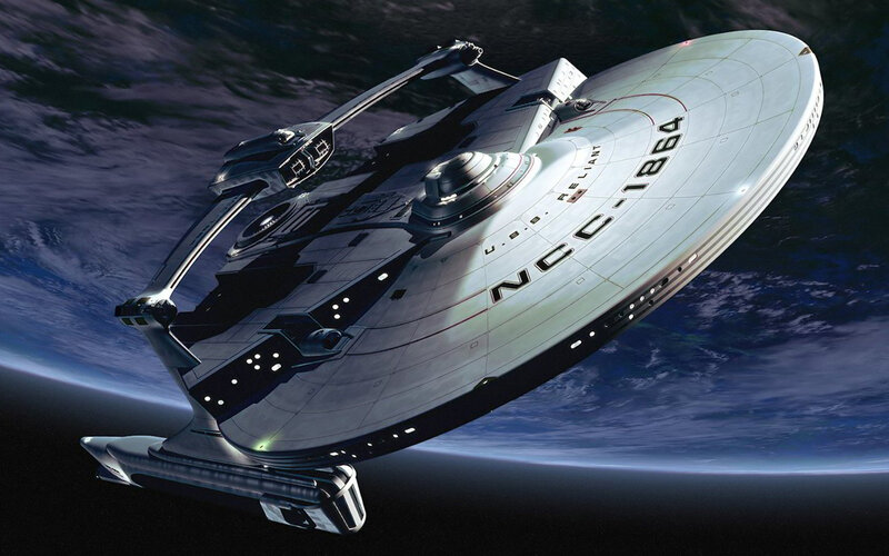 Starship in Orbit — White
