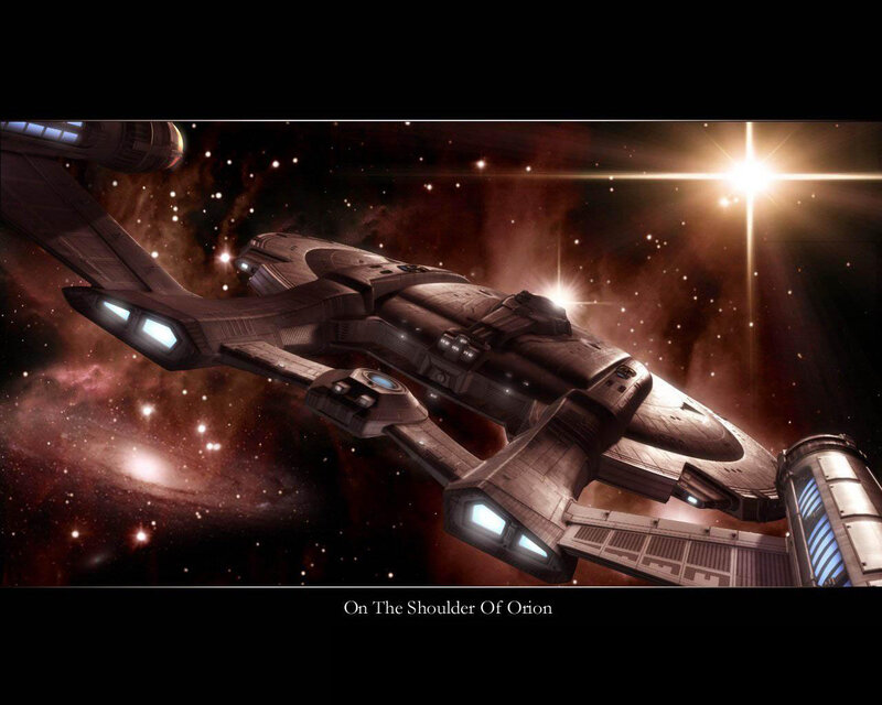 Starship in Orion Nebula