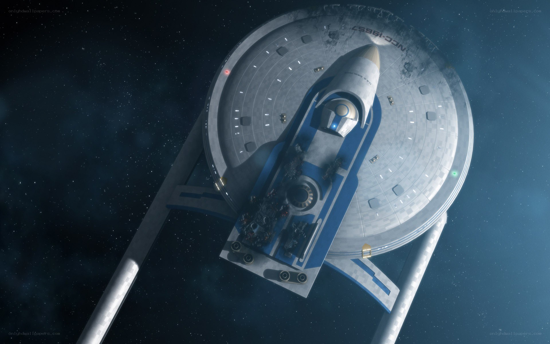 Starship in space