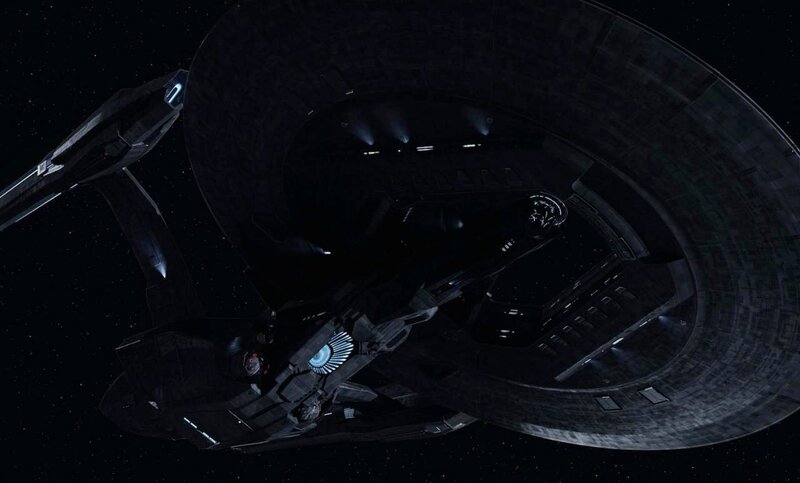 Starship in space